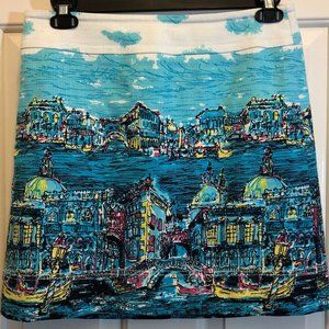 Talbots Skirt Venice Italy 8 Petite